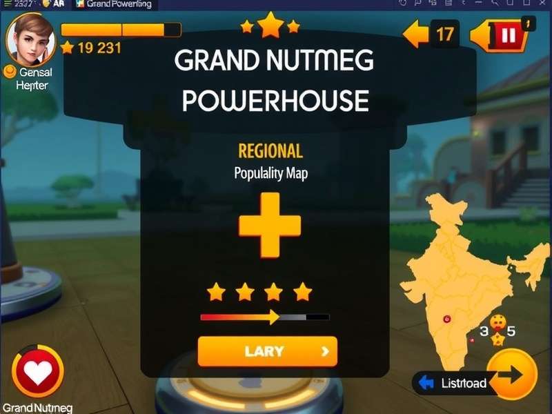 Grand Nutmeg Powerhouse regional popularity map in India
